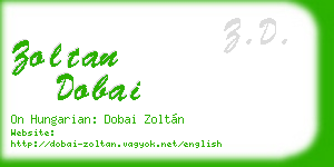 zoltan dobai business card