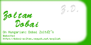 zoltan dobai business card